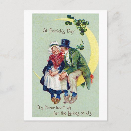 St. Patrick's Day, Vintag Postkarte (Vorderseite)