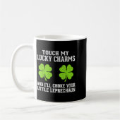 St Patricks Day Vintage Glücksklee Spaß St Kaffeetasse (Links)