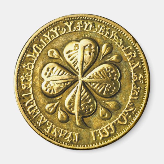 St. Patrick's Day Vintage Goldmünze Magnet (Vorne)