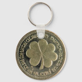 St. Patrick's Day Vintage Goldmünze Schlüsselanhänger (Rückseite)
