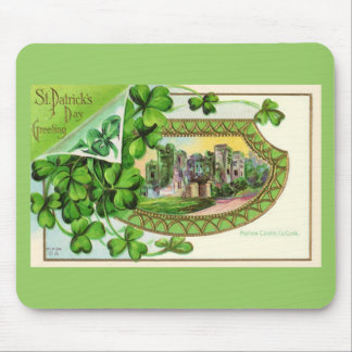 St. Patrick's Day Vintage Irland Schloss Mousepad