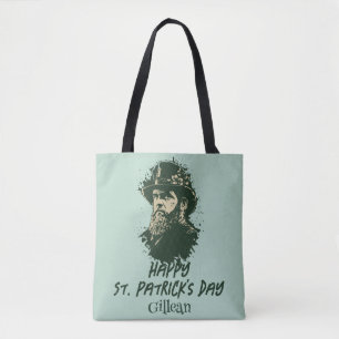 St. Patrick's Day Vintage-Kleeblatt personalisiere Tasche