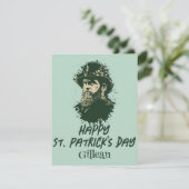 St. Patrick's Day Vintages Kleeblatt personalisier (Stehend Vorderseite)