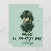St. Patrick's Day Vintages Kleeblatt personalisier (Vorne/Hinten)