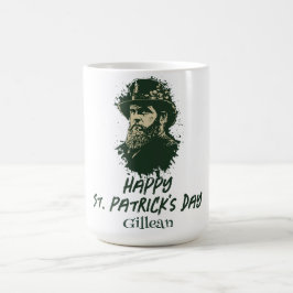 St. Patrick's Day Vintages Kleeblatt personalisier Kaffeetasse