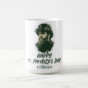 St. Patrick's Day Vintages Kleeblatt personalisier Kaffeetasse