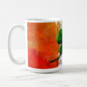St. Patrick's Day - Wasserfarbe Clover Irland Flag Kaffeetasse (Links)