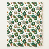 St. Patricks Day Wasserfarbe Donut & Kleeblatt Planer (Rückseite)