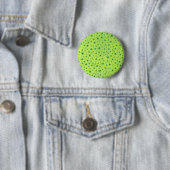 St. Patrick's Day Wasserfarben-Kleeblatt auf Grün Button (Beispiel)
