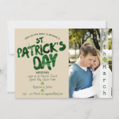 St Patrick's Day WEDDING Einladung - ADD FOTO (Vorderseite)