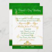 St. Patrick's Day Wedding Einladung Claddaugh (Vorne/Hinten)