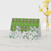 St. Patrick's Day Wedding Glückwunschkarte Karte (Gelbe Blume)