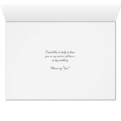 St. Patrick's Day Wedding, Matron of Ehre Einladun (Innenansicht Horizontal (Unten))