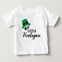St. Patrick's Day - Wee Little Hooligan Design T-S