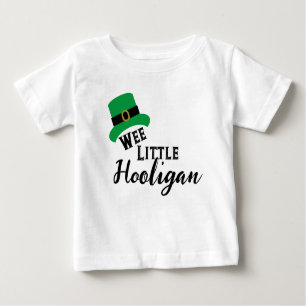 St. Patrick's Day - Wee Little Hooligan Design T-S Baby T-shirt