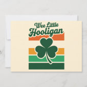 St Patricks Day Wee Little Hooligan Funny Einladung (Vorderseite)