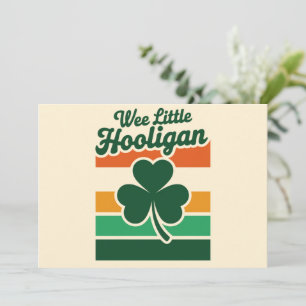 St Patricks Day Wee Little Hooligan Funny Einladung