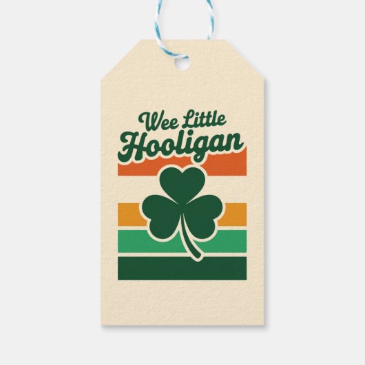 St Patricks Day Wee Little Hooligan Funny Geschenkanhänger (Rückseite)
