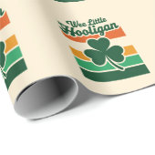 St Patricks Day Wee Little Hooligan Funny Geschenkpapier (Rolleneckpunkt)