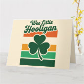 St Patricks Day Wee Little Hooligan Funny Karte (Gelbe Blume)