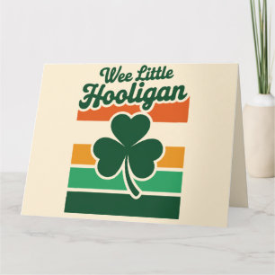 St Patricks Day Wee Little Hooligan Funny Karte