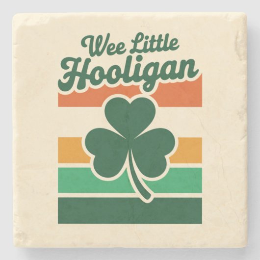 St Patricks Day Wee Little Hooligan Funny Steinuntersetzer (Vorderseite)