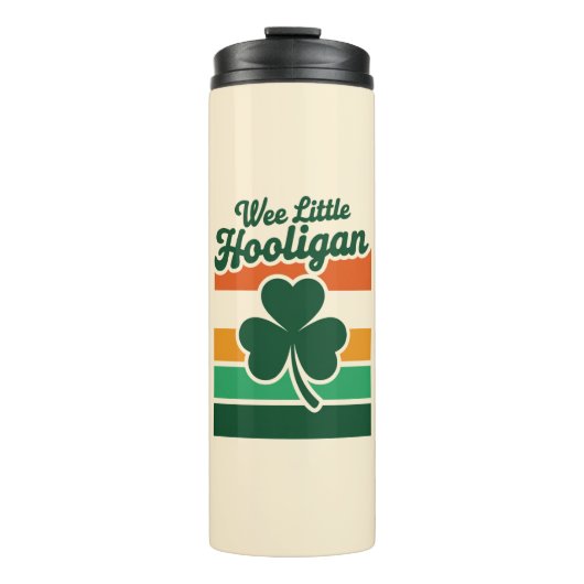 St Patricks Day Wee Little Hooligan Funny Thermosbecher (Vorderseite)