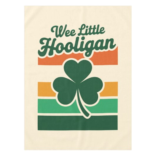 St Patricks Day Wee Little Hooligan Funny Tischdecke (Vorderseite)