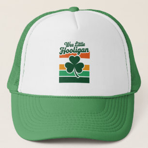 St Patricks Day Wee Little Hooligan Funny Truckerkappe