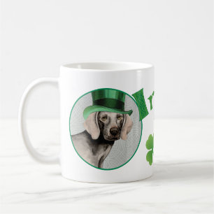 St. Patrick's Day Weimaraner Kaffeetasse