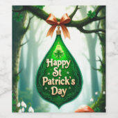 St. Patrick's Day Weinetikett (Einzelnes Label)
