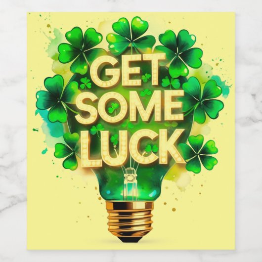 St. Patrick's Day Weinetikett (Einzelnes Label)