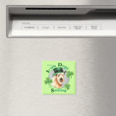 St. Patrick's Day Wheaten Terrier Magnet (In Situ (Geschirrspüler))