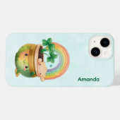 St. Patrick's Day Whimsical Rainbow & Clover Case-Mate iPhone Hülle (Rückseite (Horizontal))
