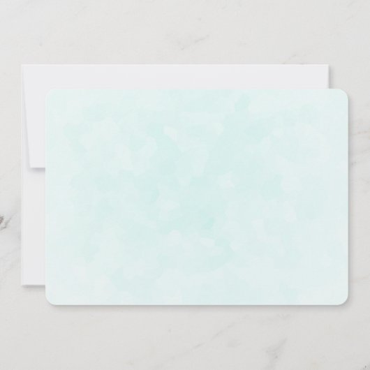 St. Patrick's Day Whimsical Rainbow & Clover Save The Date (Rückseite)