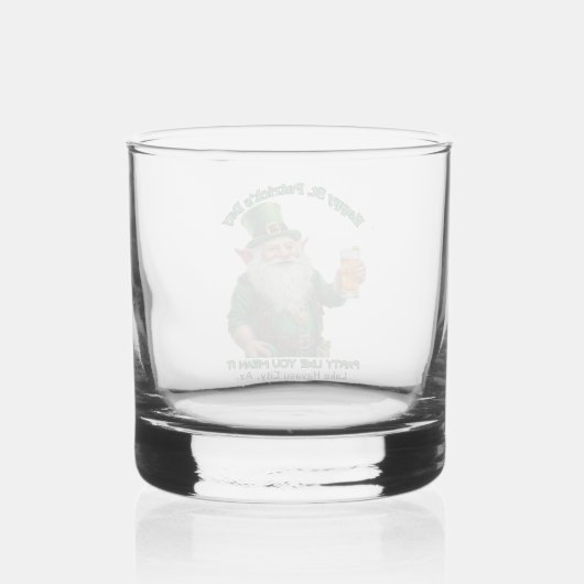 St. Patrick's Day Whiskyglas (Rückseite)