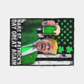St Patricks Day wieder groß, Funny Trump Men W Fleecedecke (Vorderseite (Horizontal))