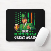 St Patricks Day wieder groß, Funny Trump Men W Mousepad (Mit Mouse)