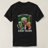 St Patricks Day wieder groß Trump Leprechaun T-Shirt (Design vorne)
