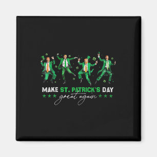 St. Patrick's Day wieder groß Trump tanzen Sh Magnet