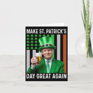 St. Patrick's Day wieder großartig Flag Funny mach Karte