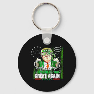 St. Patrick's Day wieder großartig Flag Funny Trum Schlüsselanhänger