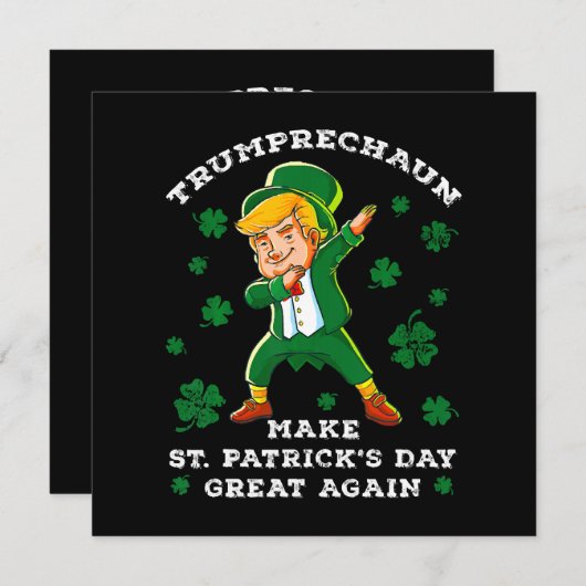 St. Patrick's Day wieder großartig Funny Trump (Vorne/Hinten)