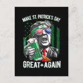 St. Patrick's Day wieder großartig Funny Trump Begleitkarte (Vorderseite)
