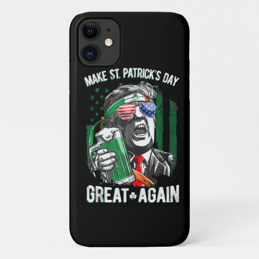 St. Patrick's Day wieder großartig Funny Trump Case-Mate iPhone Hülle (Rückseite)