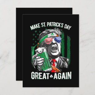 St. Patrick's Day wieder großartig Funny Trump Feiertagskarte