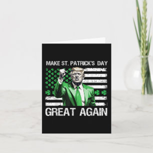 St Patricks Day wieder großartig Funny Trump Karte