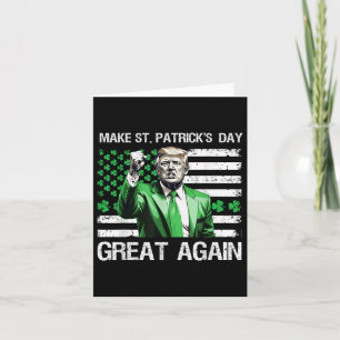 St Patricks Day wieder großartig Funny Trump Karte