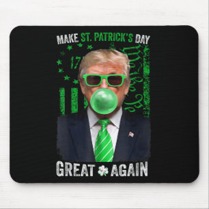 St. Patricks Day wieder großartig Funny Trump Men Mousepad