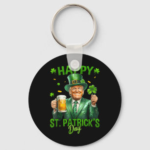 St. Patricks Day wieder großartig Funny Trump Men Schlüsselanhänger